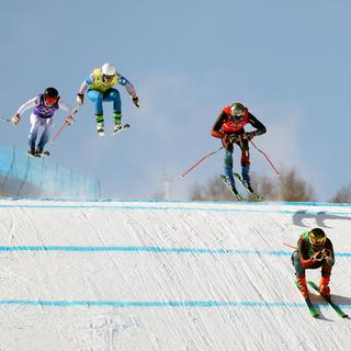 La Suisse avait brillé en skicross lors des JO de Pékin avec l'or de Regez et l'argent de Fiva. [MAXIM SHIPENKOV]