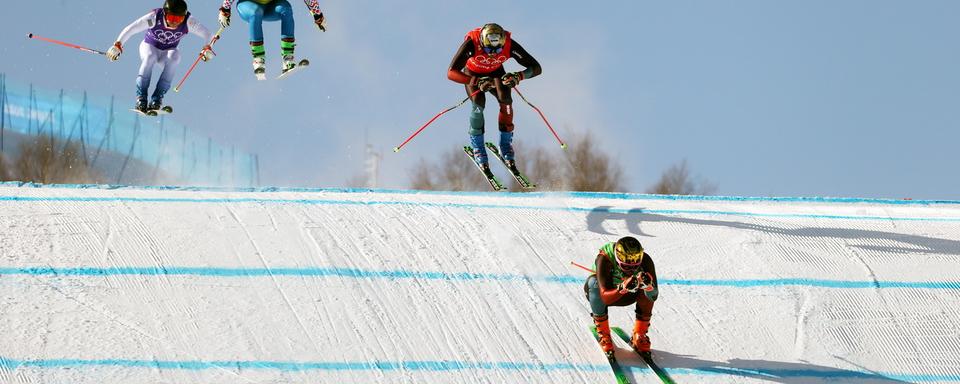 La Suisse avait brillé en skicross lors des JO de Pékin avec l'or de Regez et l'argent de Fiva. [MAXIM SHIPENKOV]