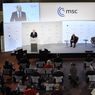 La conférence de Munich sur la sécurité en 2022. [Keystone - Ronald Wittek/EPA]