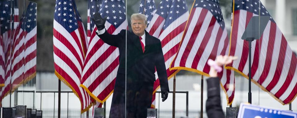 Le président américain Donald J. Trump assiste à un rassemblement sur l'Ellipse près de la Maison Blanche à Washington, DC, USA, le 06 janvier 2021. [EPA/KEYSTONE - Michael Reynolds]