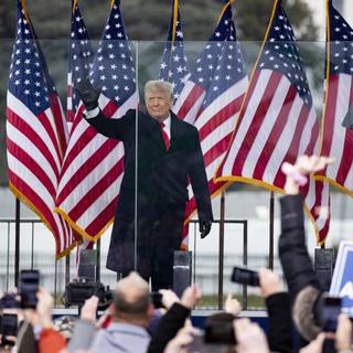 Le président américain Donald J. Trump assiste à un rassemblement sur l'Ellipse près de la Maison Blanche à Washington, DC, USA, le 06 janvier 2021. [EPA/KEYSTONE - Michael Reynolds]