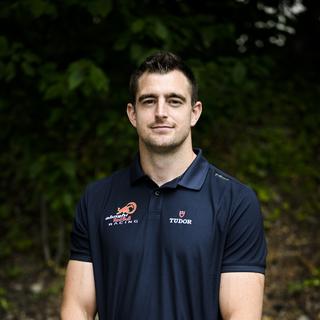 Augustin Maillefer, rameur suisse et membre de l'équipage Alinghi Red Bull Racing, le mercredi 8 juin 2022. [KEYSTONE - Jean-Christophe Bott]