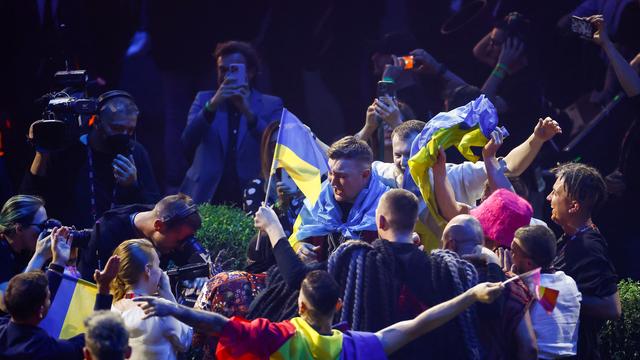 Favori des pronostics, l'Ukraine a remporté la finale de l'Eurovision 2022 à Turin. [reuters - Yara Nardi]