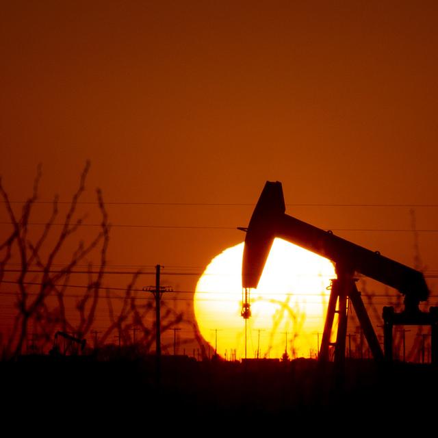 Les champs pétroliers du Texas laissent échapper d'importantes quantités de méthane. [Odessa American/AP/Keystone - Jacob Ford]