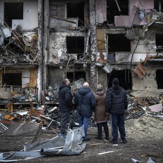 Dégâts matériels à Kiev [AP Photo/Keystone - EmilioMorenatti]