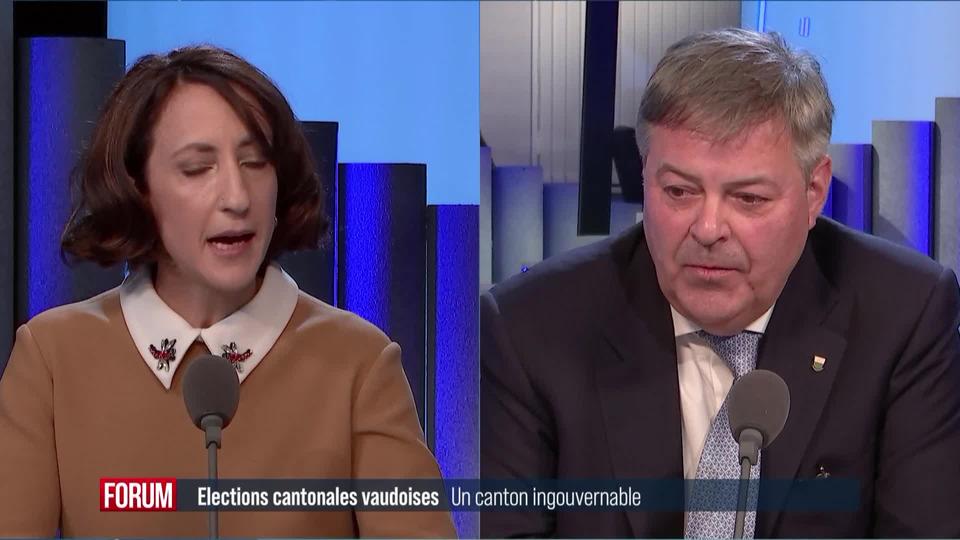 Vaud sera-t-il gouvernable avec un Conseil d’Etat à droite? Débat entre Marc-Olivier Buffat et Jessica Jaccoud (vidéo)