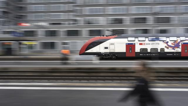 Les trains FV-Dosto du constructeur Bombardier. [Keystone - Gaetan Bally]