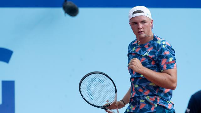 Dominic Stricker est sorti vainqueur du "derby suisse" à Gstaad. [Claudio De Capitani]