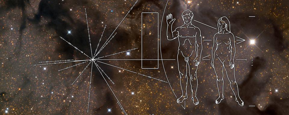 Pioneer 10 plaque. [CC-By-SA 4.0 - Nguyenphanuyennhi]