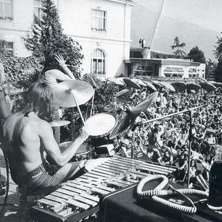 Le groupe rock écossais Stone The Crow au Festival de Montreux en 1970. [Georges Braunschweig]