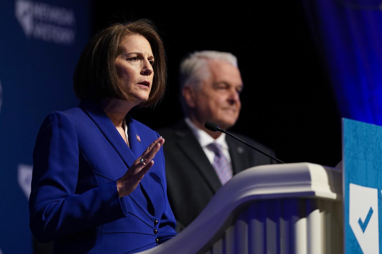 La démocrate du Nevada Catherine Cortez Masto, lors d'un meeting le 8 novembre. [KEYSTONE - AP Photo/Gregory Bull]