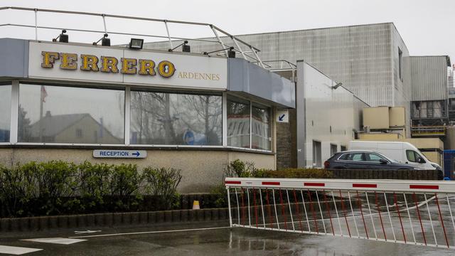 L'usine Ferrero d'Arlon (sud), au coeur d'un scandale de chocolats contaminés aux salmonelles et fermée depuis le 8 avril. [Keystone - EPA/JULIEN WARNAND]