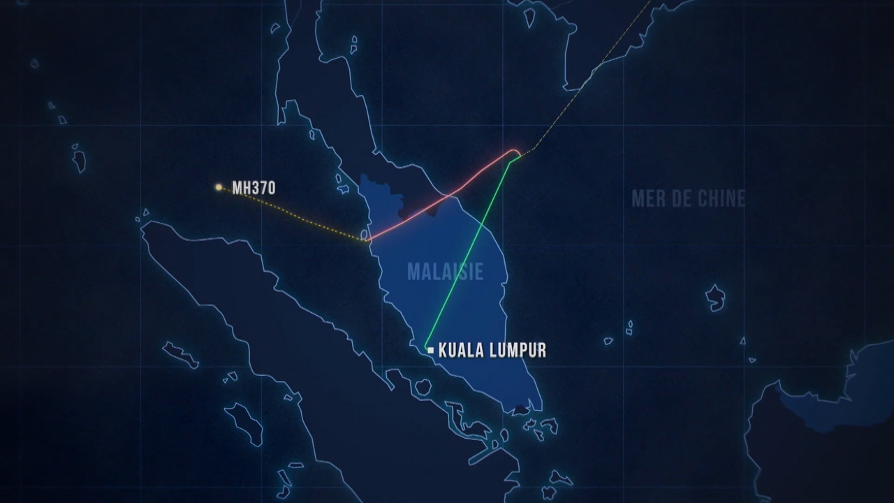 La trajectoire du vol selon les radars militaires. [RTS]