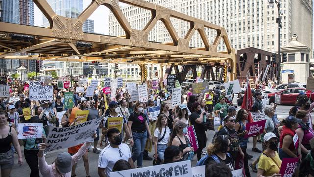 L'Illinois, un Etat refuge dans le Midwest pour le droit à l'avortement. [Keystone/AP - Pat Nabong]