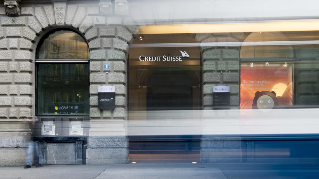 La banque Credit Suisse anticipe un premier semestre dans le rouge. [KEYSTONE - ENNIO LEANZA]