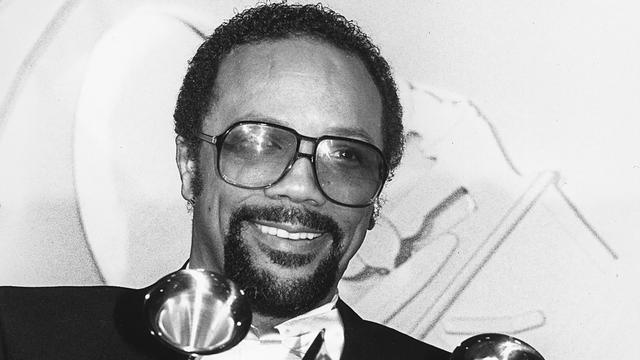 Quincy Jones lors des Grammy Awards en Californie en 1982. [Keystone - Reed Saxon]