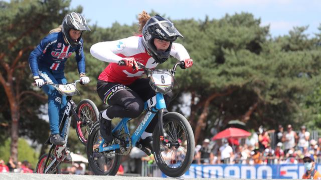 La Vaudoise Zoé Claessens est devenue vice-championne du monde de BMX Race. [Patrick Pichon/Panoramic]