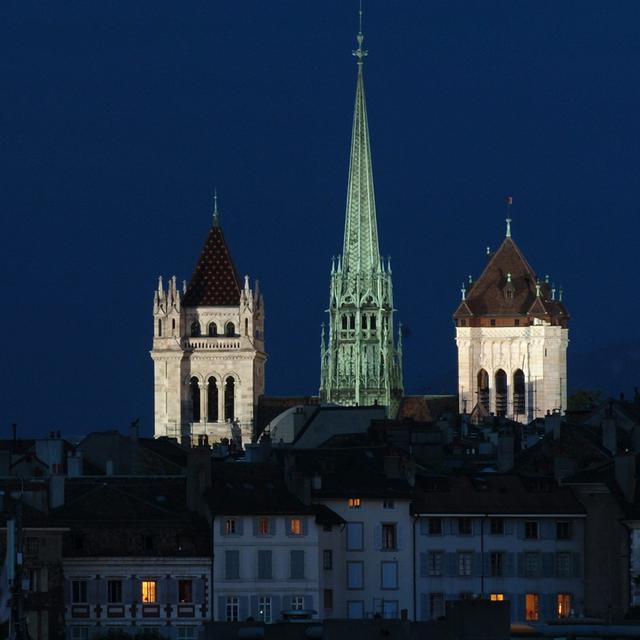 Cathédrale Saint-Pierre à Genève. [Keystone - Laurent Gillieron]