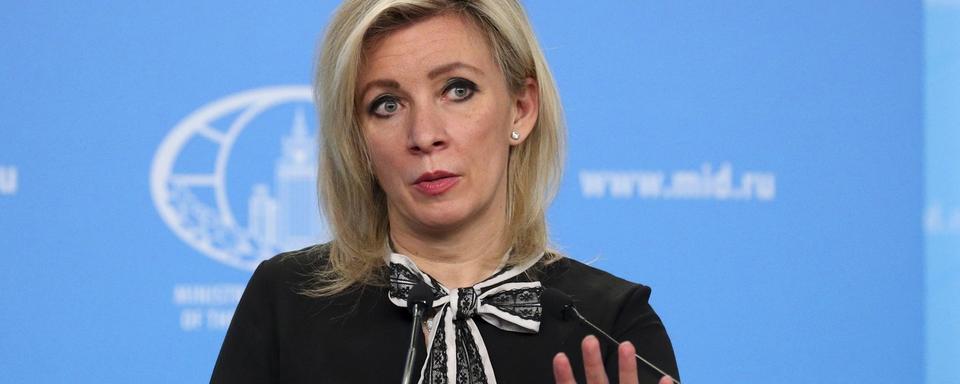 Maria Zakharova, porte-parole du ministère russe des Affaires étrangères. [Keystone - Russian Foreign Ministry Press Service via AP]