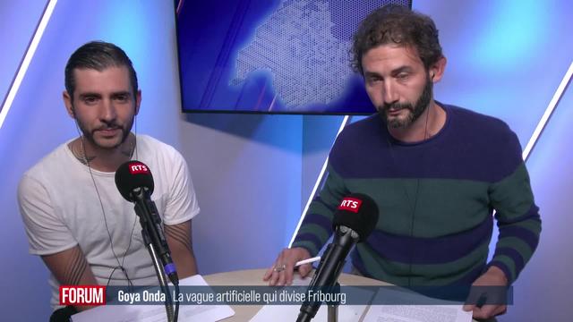 Surfer sur le lac de Gruyère grâce à une vague artificielle: débat entre Marc Vonlanthen et Flurin Mathieu