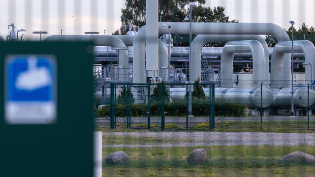 Une station de réception de gaz du gazoduc Nord Stream 1, en Allemagne. [Keystone/DPA - Jens Büttner]