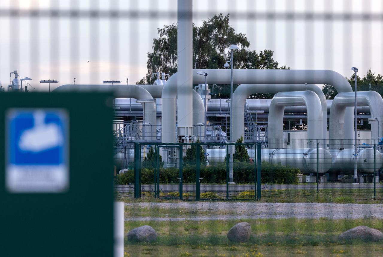 Une station de réception de gaz du gazoduc Nord Stream 1, en Allemagne. [Keystone/DPA - Jens Büttner]