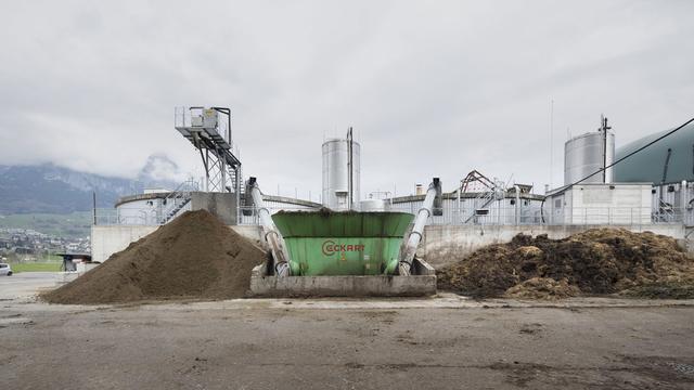 Une centrale de biogaz suisse. [Gaetan Bally]