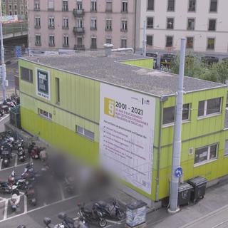 Local d'injection Quai 9 à Genève. [RTS]