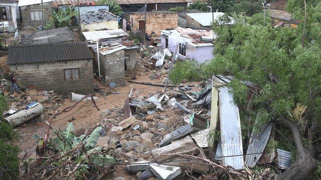 L'Afrique du Sud a subi des terribles inondations. [AP - Str]