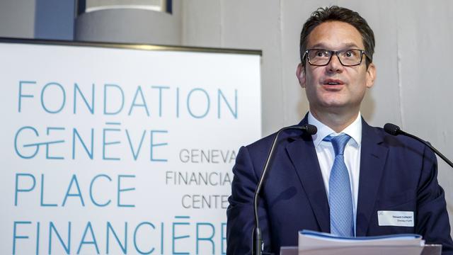 Le banquier Edouard Cuendet en octobre 2017 à Genève. [Keystone - Salvatore Di Nolfi]