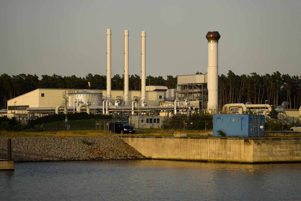 Station d'interconnexion du gazoduc Nord Stream 1 à Lubmin, en Allemagne. [AP/Keystone - Markus Schreiber]