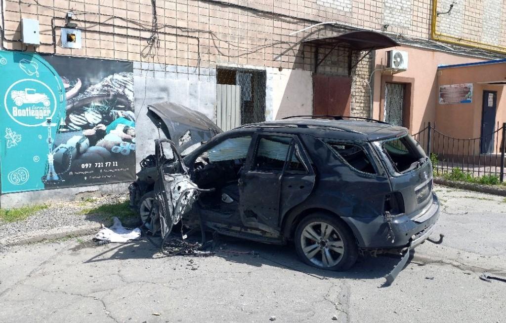 Une voiture piégée a explosé lundi matin à Melitopol, ville du sud de l'Ukraine occupée par les forces russes. [Sputnik]