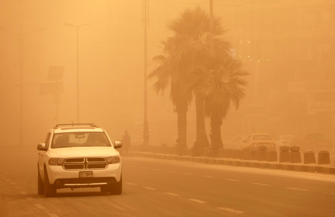 Les tempêtes de sable n'ont fait qu'empirer ces dernières semaines en Irak. [Keystone - Ahmed Jalil]