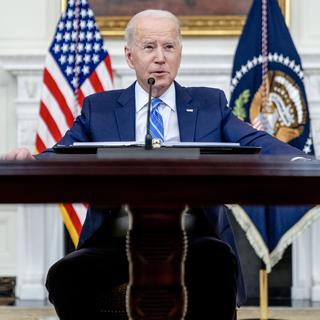 Joe Biden le 26 janvier 2022. [AP Photo/Keystone - Andrew Harnik]