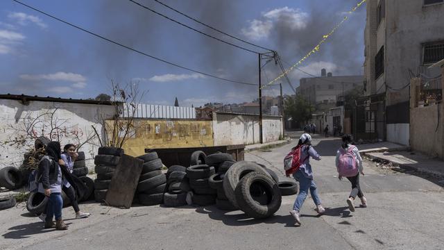 Israël a resserré l'étau sur Jénine, ville du nord de la Cisjordanie occupée. [Keystone/AP - Nasser Nasser]