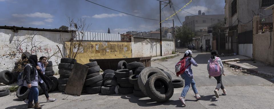 Israël a resserré l'étau sur Jénine, ville du nord de la Cisjordanie occupée. [Keystone/AP - Nasser Nasser]