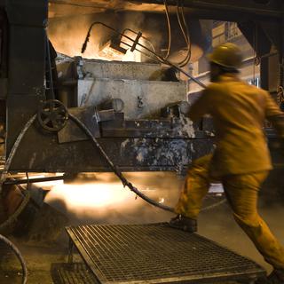 L'explosion du prix de l'énergie met en danger la production d'acier en Suisse [KEYSTONE - Gaetan Bally]