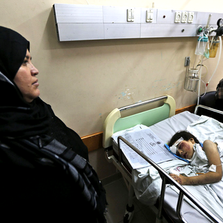 Gaza, hôpital Shifa, 20 juillet 2014. [AP/Keystone - Lefteris Pitarakis]