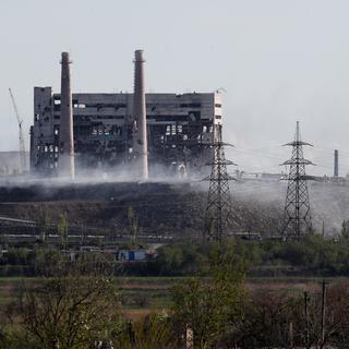 Une vue de l'aciérie d'Azovstal à Marioupol. [Reuters - Alexander Ermochenko]