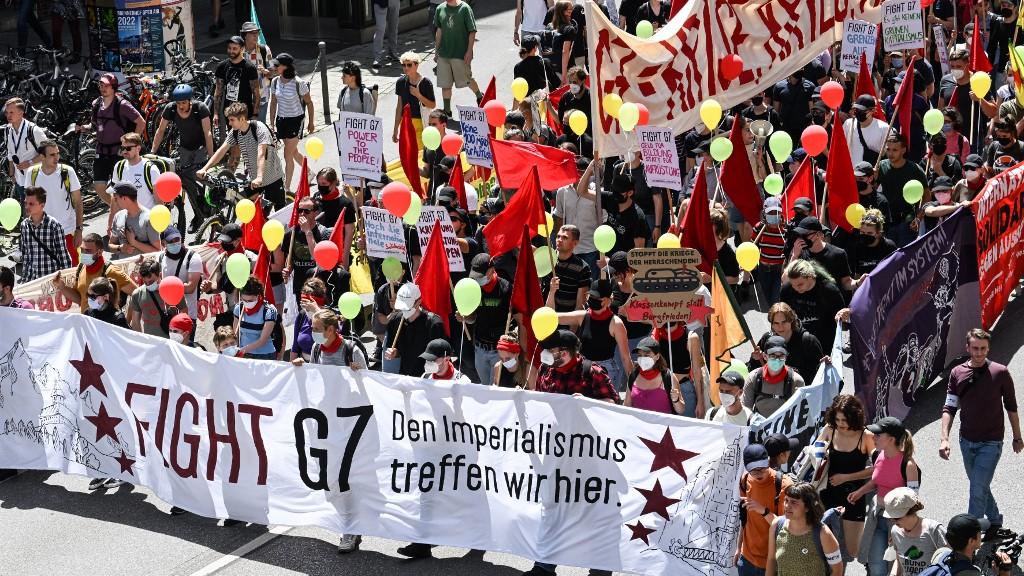 Des milliers de personnes manifestent contre le G7 à Munich [AFP - Christof Stache]