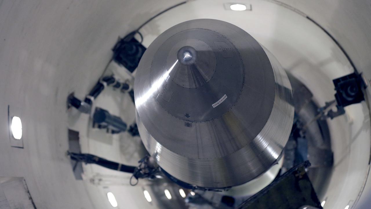 Un missile dans un silo aux Etats-Unis. [Keystone/AP Photo - Charlie Riedel]