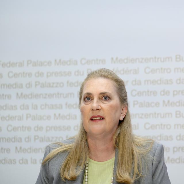 Helene Budliger Artieda prendra la direction du Seco le 1er août 2022. [Keystone - Anthony Anex]