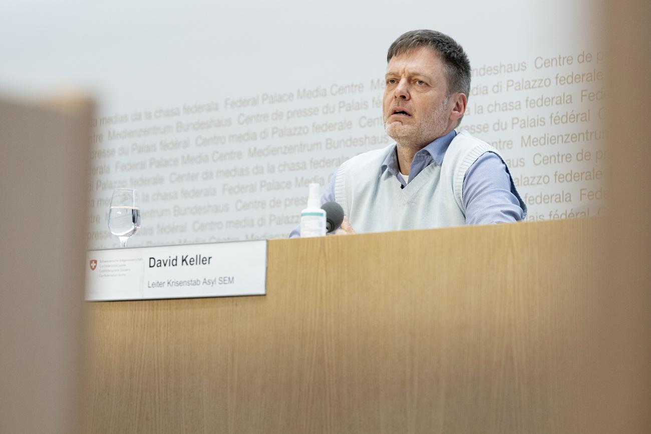 David Keller, directeur de l'état-major de crise pour l'asile. [Keystone - Marcel Bieri]