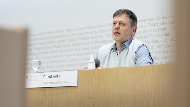 David Keller, directeur de l'état-major de crise pour l'asile. [Keystone - Marcel Bieri]