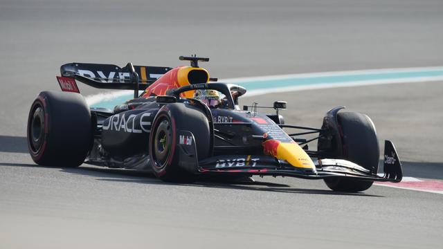 Verstappen s'élancera devant son coéquipier Sergio Perez. [Keystone - Kamran Jebreili]