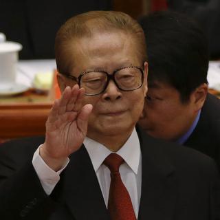 L'ex-président chinois Jiang Zemin, photographié lors d'un congrès du Parti communiste en 2012. [Keystone/AP Photo - Ng Han Guan]
