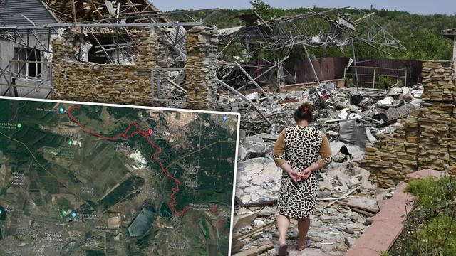 Bâtiment bombardé à Sloviansk [Keystone - Andriy Andriyenko/AP]