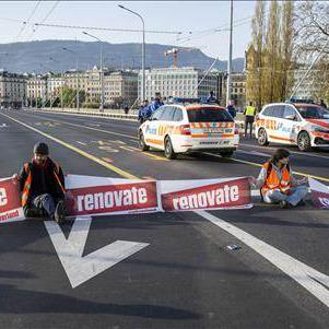 Des activistes avaient bloqué la circulation à Genève (image d'illustration). [Keystone]