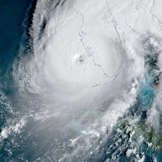L'ouragan Ian qui approche la Floride le 28 septembre 2022. [EPA/Keystone - RAMMB/NOAA/NESDIS]