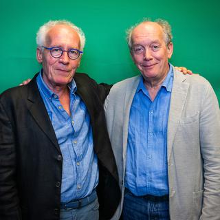 Les réalisateurs Jean-Pierre et Luc Dardenne durant la première de leur film "Tori et Lokita" en septembre 2022. [AFP - James Arthur Gekiere]